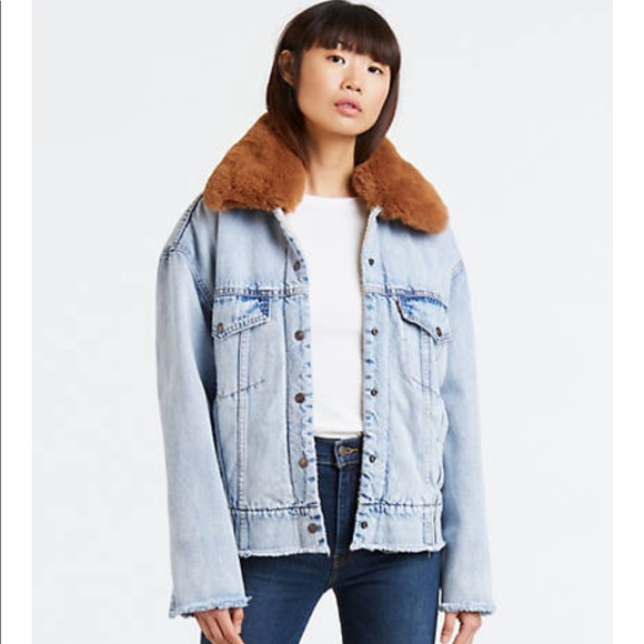 levis oversized denim trucker jacket
